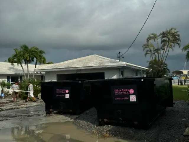 Trash Talks dumpster rental service in Fort Myers